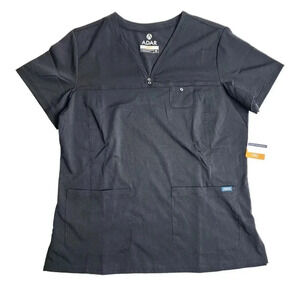 Adar Pro Black Size XL Tailored Fit Style P9400‎ Scrub Shirt New